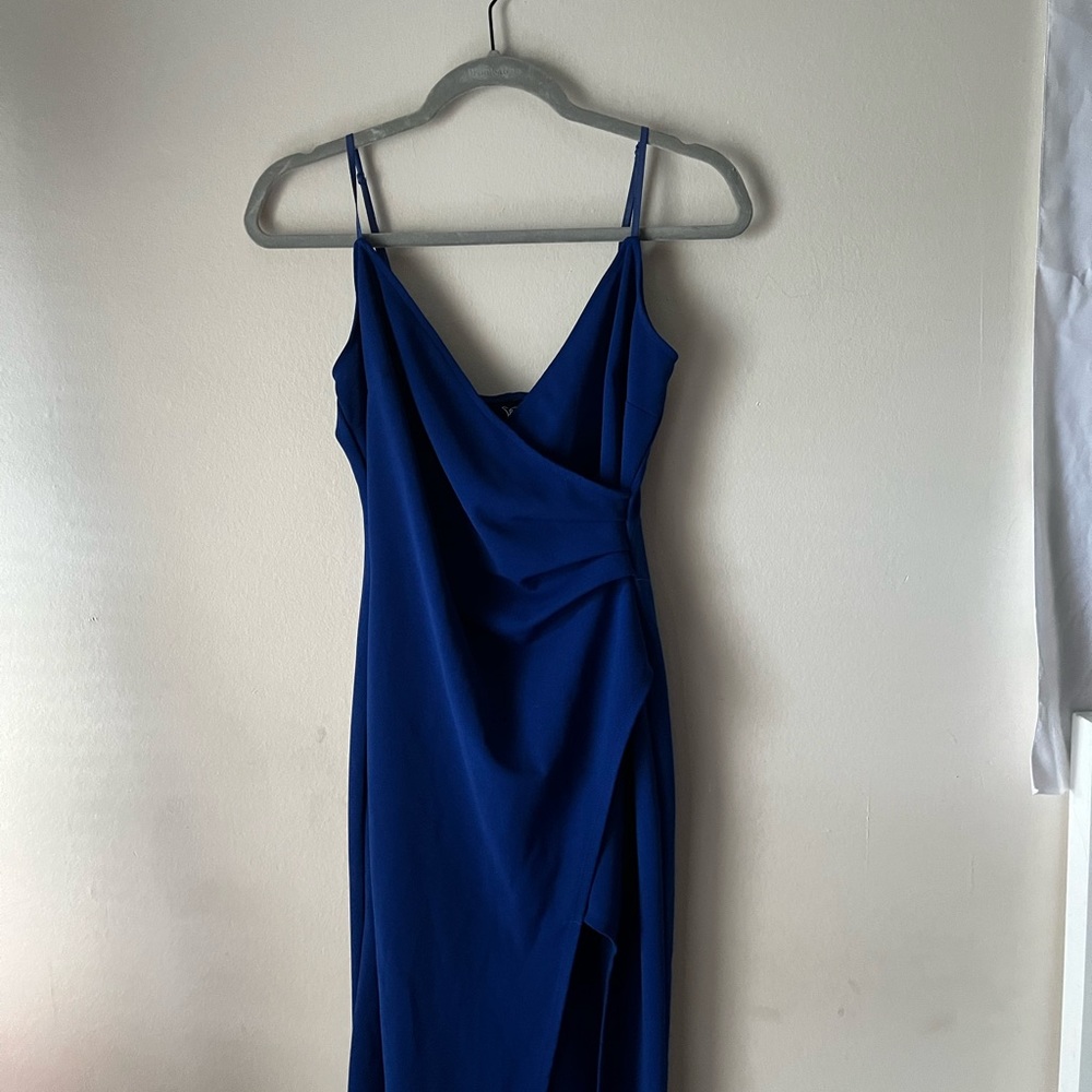 Royal blue cocktail dress